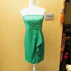 BCBGMaxAzria Emerald Green Strapless Dress